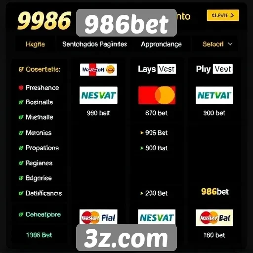 Estudo sobre métodos de pagamento no 986bet
